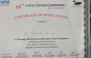 Aesthetics compromised fernando dentist in goa, best service, 30 years of excellent service , best dentist in Goa
